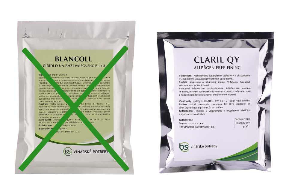CLARIL QY nahrazuje alergenní BLANCOLL