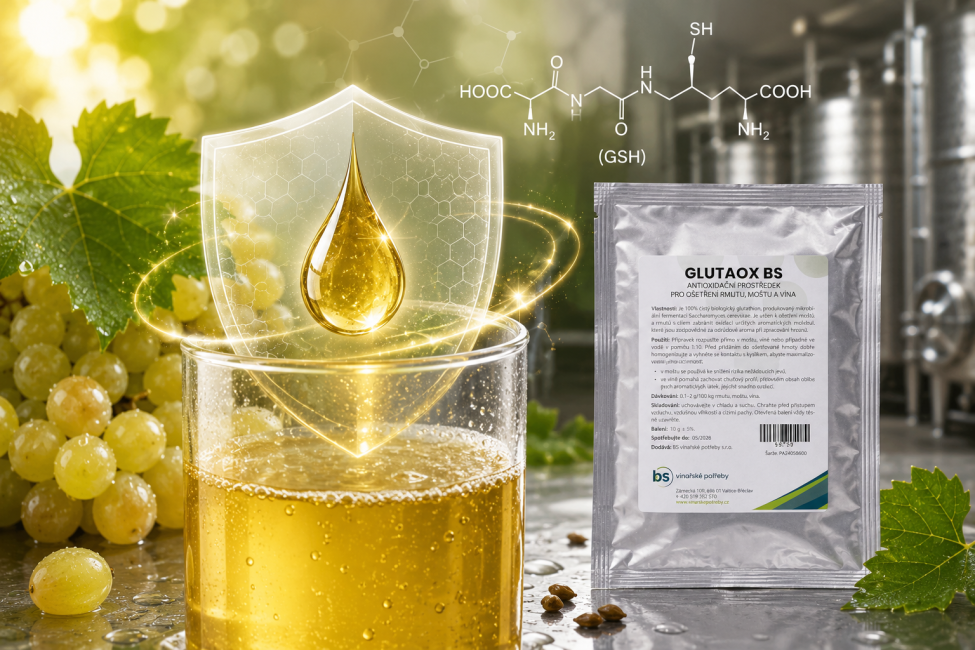 GLUTAOX BS – přirozená ochrana moštu a vína před oxidací