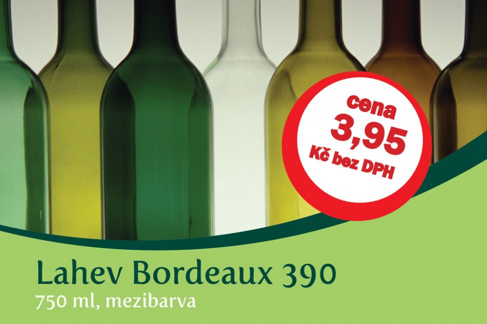 Lahev Bordeaux 390 za akční cenu 3,95 Kč/ks