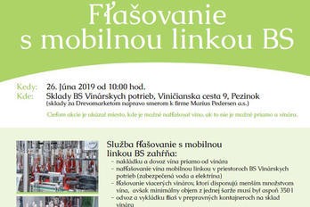 Ukázka lahvování na Slovensku - BS vinařské potřeby