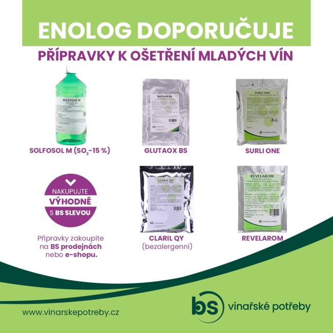 ENOLOG DOPORUČUJE: Přípravky k ošetření mladých vín