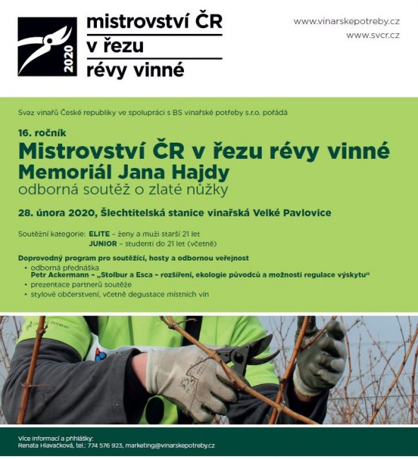 Mistrovství ČR v řezu révy vinné 2020 - BS vinařské potřeby