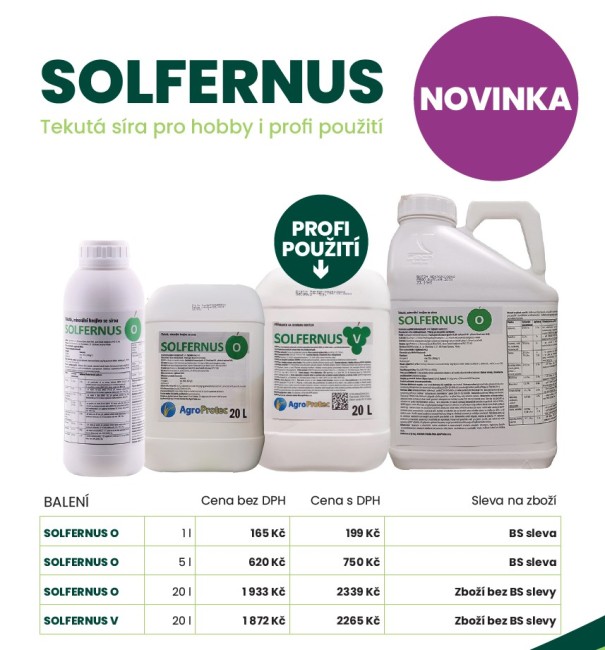NOVINKA: Tekutá síra SOLFERNUS