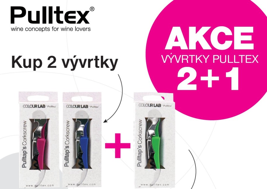Vývrtky Pulltex 2+1 ZDARMA