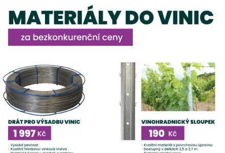 Kvalitní materiály do vinic