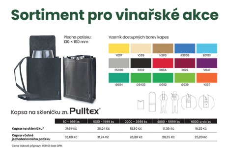 Sortiment pro vinařské akce