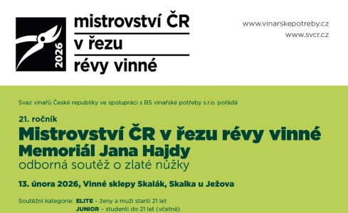 Mistrovství ČR v řezu révy vinné 2026