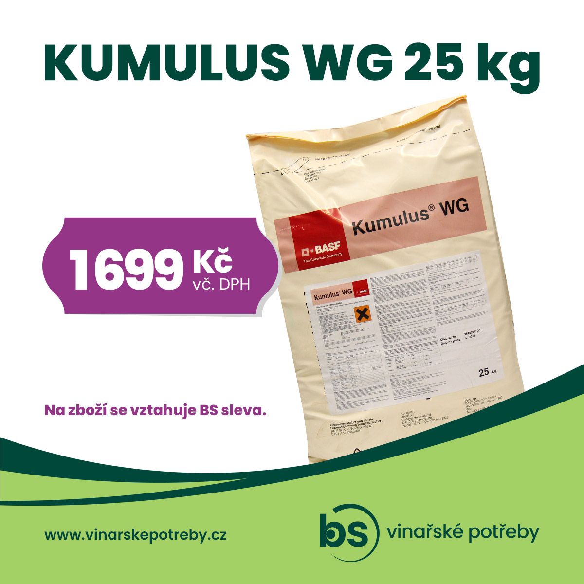 Kumulus 25 kg za bezkonkurenční cenu!