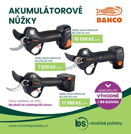 Bahco elektrické nůžky