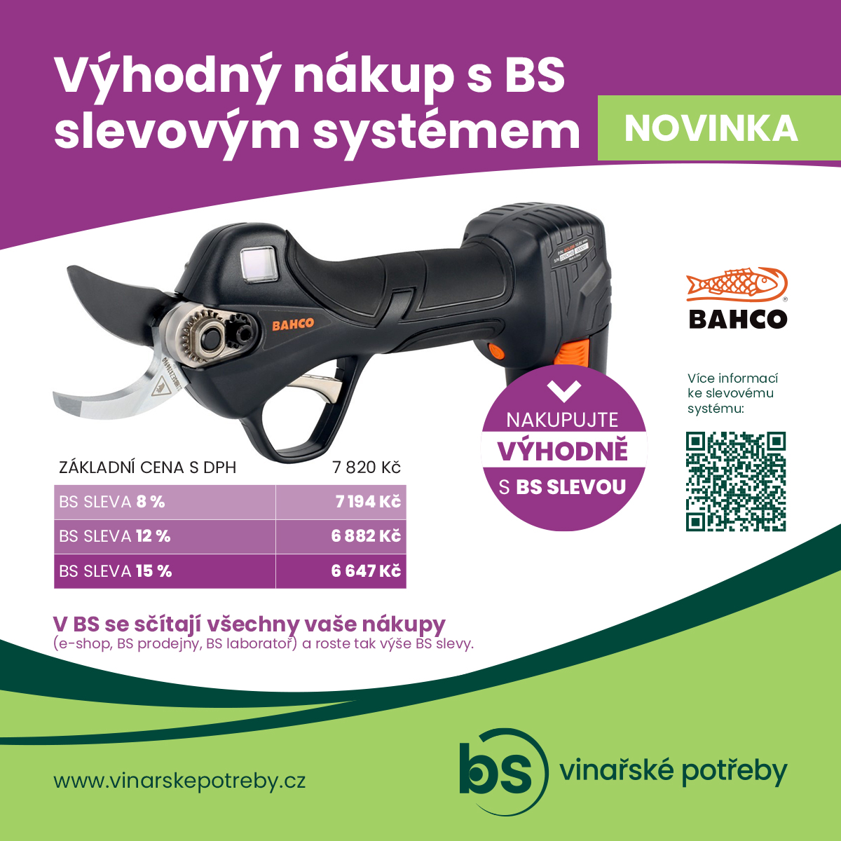 Výhodněji s BS slevovým systémem