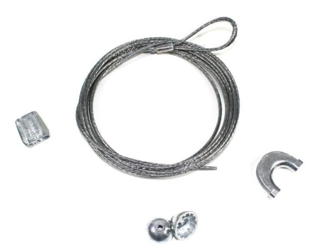 GPAK Plus M, vel.3 - kotevní lano 3mm x 3,5m, s GP1 (ocel. sl.)