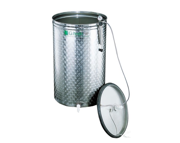 Nádrž nerez s plovoucím víkem 50 l s duší Ghidi