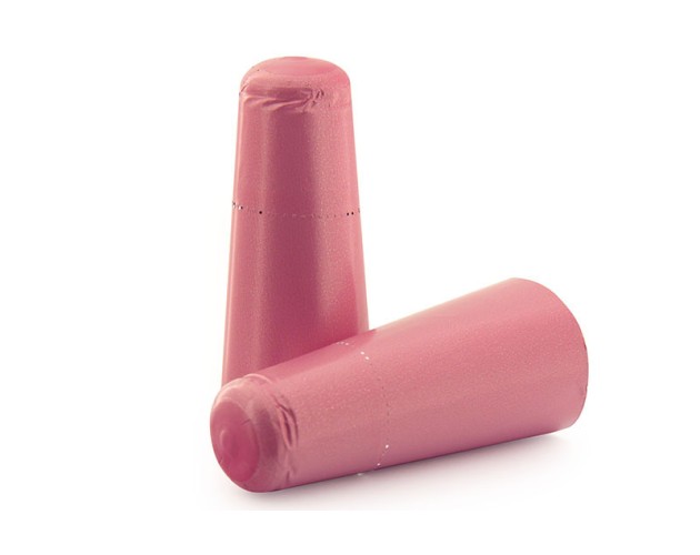 Záklopka sekt růžová hladká (100 ks)-doprodej