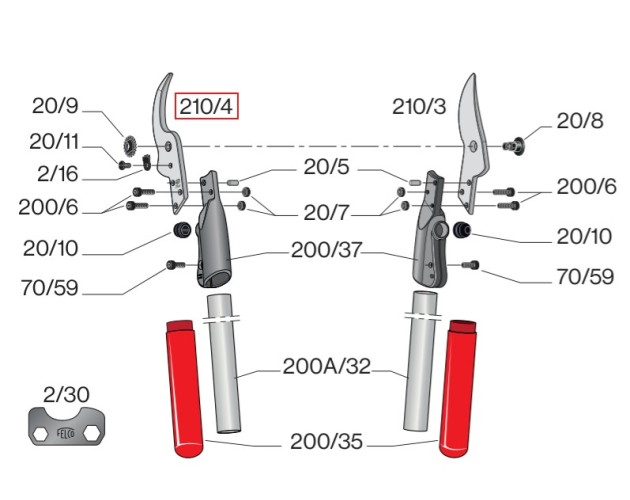 Protičepel 210/4 FELCO (na pákové č.200,210)