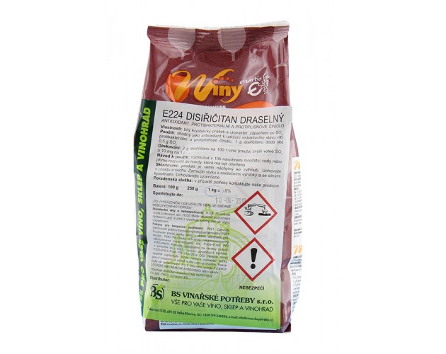 WINY (disiřičitan draselný) 1 kg (15 ks)