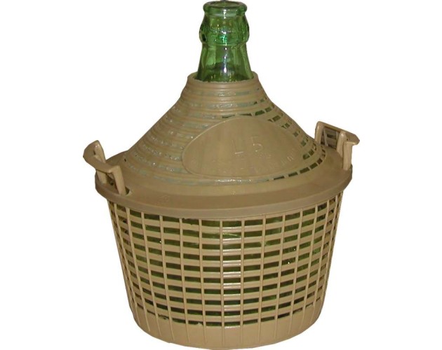 Demižon 5 l s košem IT