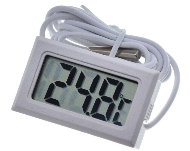 Teploměr digitální FY-10 se sondou 95 cm, bílý