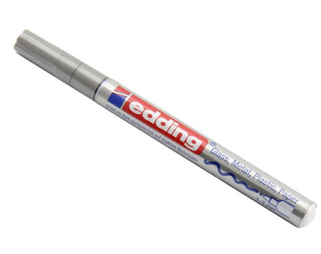 Tužka na sklo stříbrná 1-2 mm