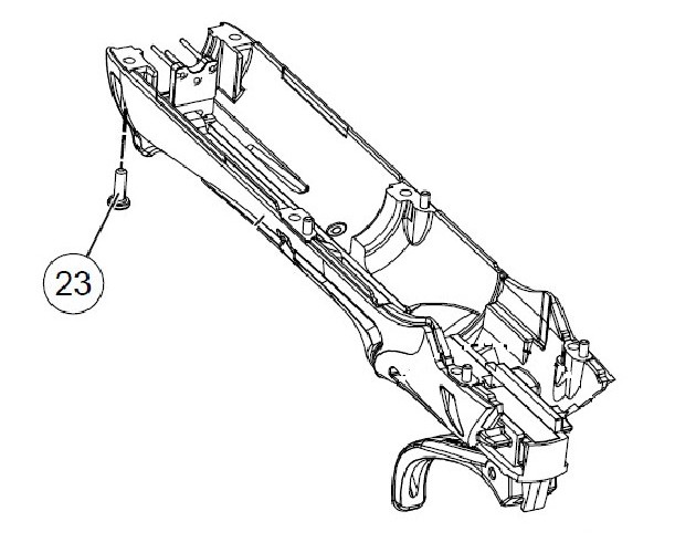 Šroub spodního krytu na nůžky BCL21 (112926)