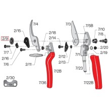 Matice 2/9 FELCO středového šroubu ozubená