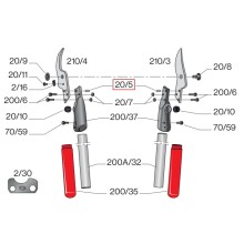 Náhradní čep k zajištění čepelí 20/5 FELCO  (na dvouruční nůžky 210A)